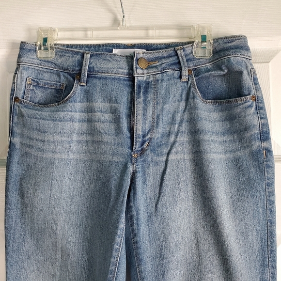 J Jill Authentic Fit Cropped Jeans Size 8 Stretchy EUC - Picture 4 of 8